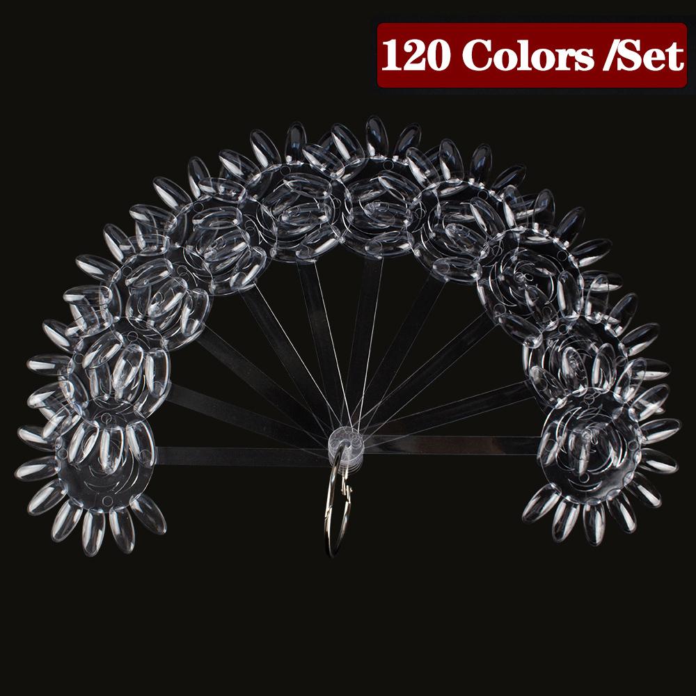 1 компл. для дизайна ногтей, веерная форма, дисплей, естественная диаграмма, гель-лак, образец окраски, тренировка, накладные ногти со съемным кольцом