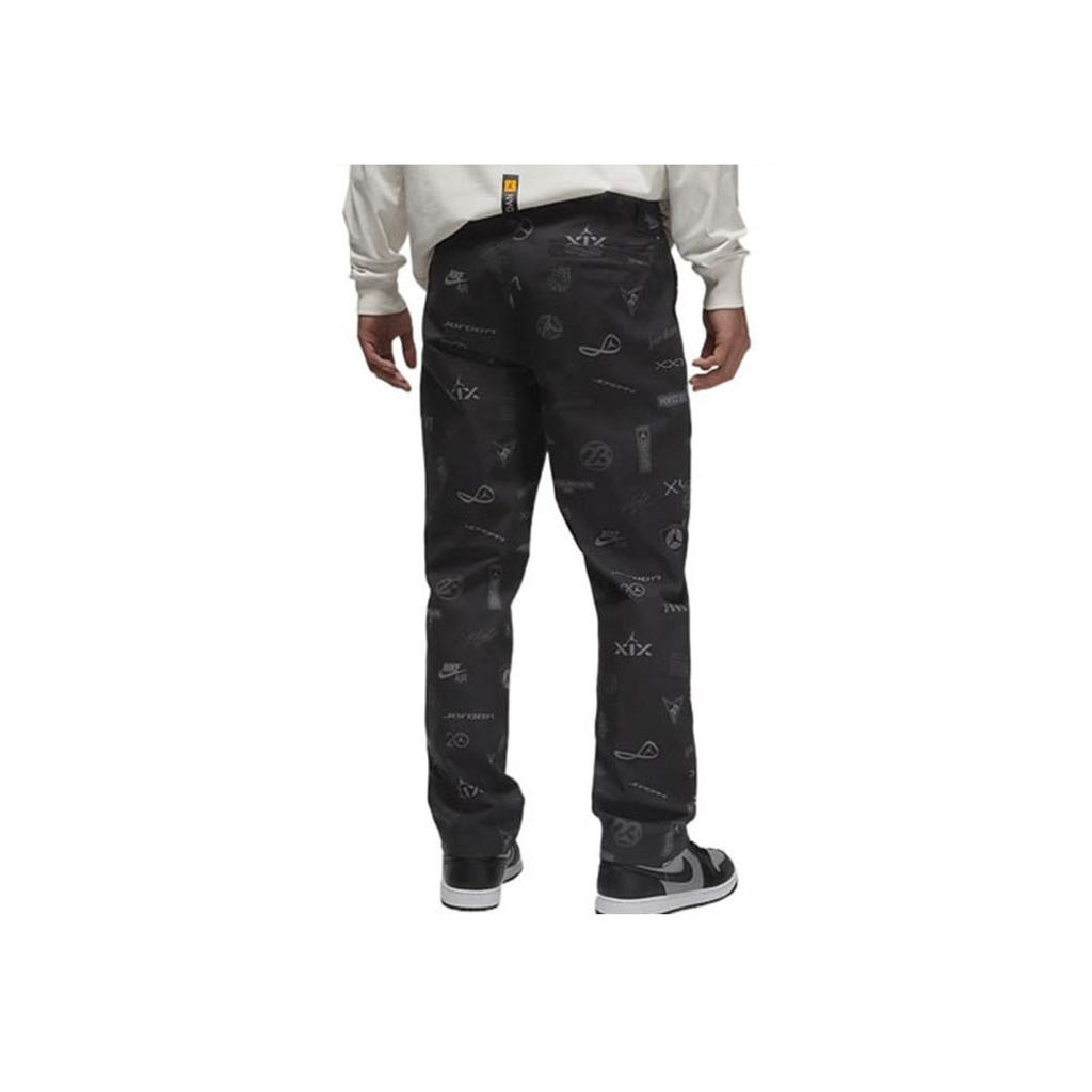 Jordan Прямые брюки-карго с принтом логотипа Flight Heritage, мужские брюки черного цвета DV7560-010