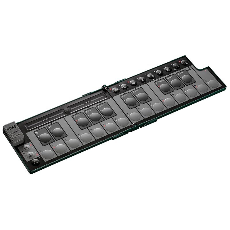 KORG nanoKEY Fold 25-клавишная MIDI-клавиатура, Компактная, Контроллер, DTM, USB, Питание от USB, Включает плагины, Альпийский зеленый, NANOKEY-FD AG