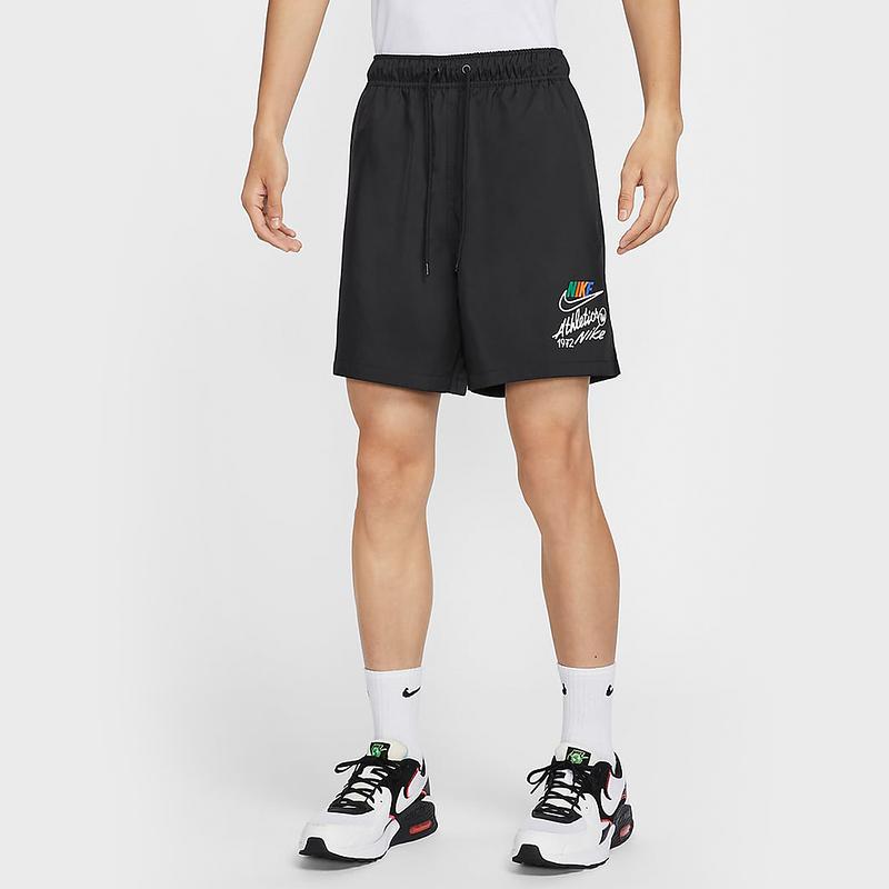Nike Клуб FW24 AS M NK Wvn Flow Шорты Дышащие Спортивные Повседневные Шорты Мужские Шорты Черные FZ0771010