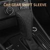 Car Shift Handle Cover Cowhide Non-Slip Wear-Resistant Shift Knob Decor Protective Cover Universal Car Interior Accessories