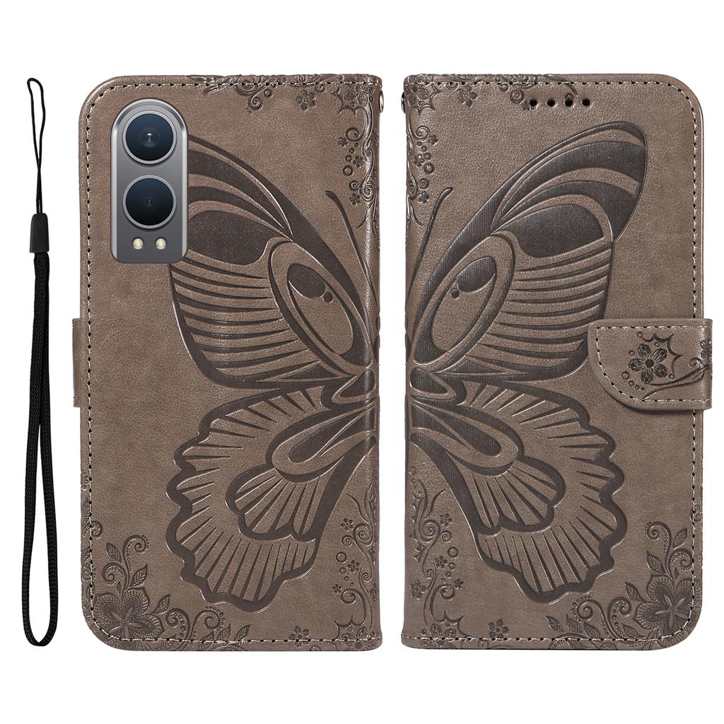 For OnePlus Nord CE4 Lite 5G/Oppo K12x 5G (China) Case Butterfly Pattern Leather Wallet Phone Cover