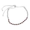 Серебряный браслет с натуральным гранатом 6.165ct (2129011)