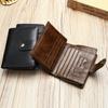 Vintage RFID Genuine Leather Men's Wallet Cowhide Multifunctional Money Clip Premium Feeling Genuine Leather Clutch Bag Tide