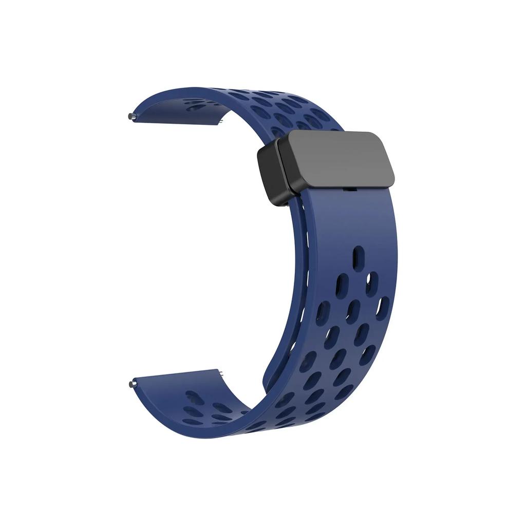 22mm Magnetic Silicone Strap For Amazfit Bip 6 5 5 Unity/GTR 2 3 4 Breathable For Amazfit Stratos/Balance/Pace Sports Wrist Belt