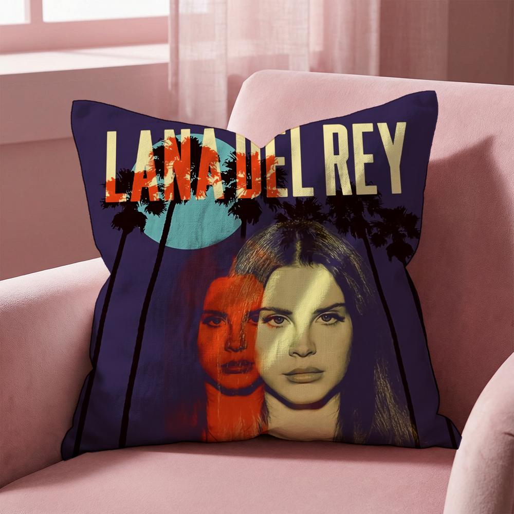 Чехол для подушки Singer L-Lana Del Rey, многоцелевой, для дома и автомобиля - Двусторонний, мягкий и прочный, для повседневного использования
