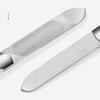 Двусторонние пилочки для ногтей из нержавеющей стали, маникюр, педикюр, уход за профессиональными инструментами для ухода за ногтями на пальцах ног