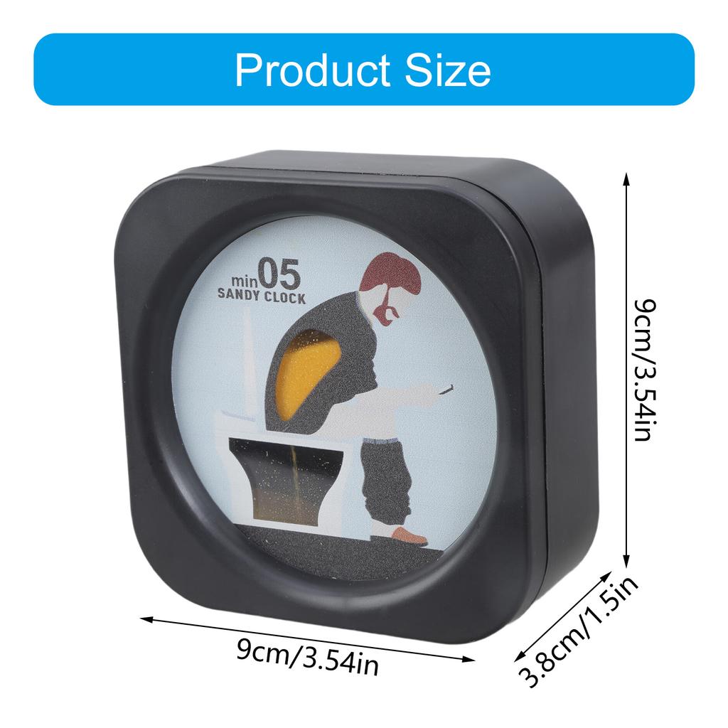 Инновационные 5-минутные песочные часы в форме унитаза, украшение для ванной комнаты, визуальное напоминание, инструмент для управления временем, креативный дизайн
