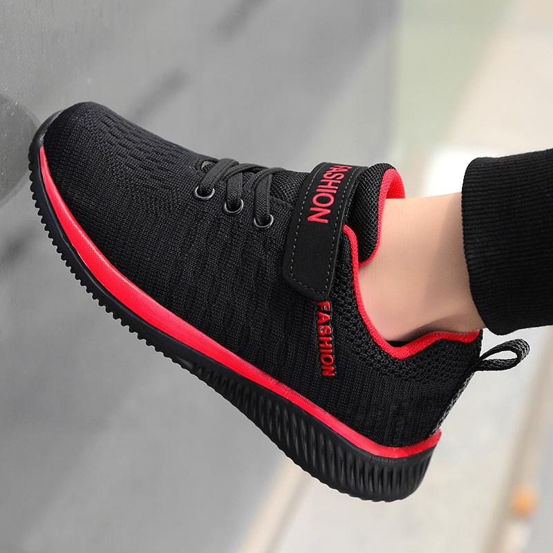 Осенние сетчатые кроссовки для бега для детей Легкие дышащие уличные кроссовки для мальчиков и девочек Спортивная обувь