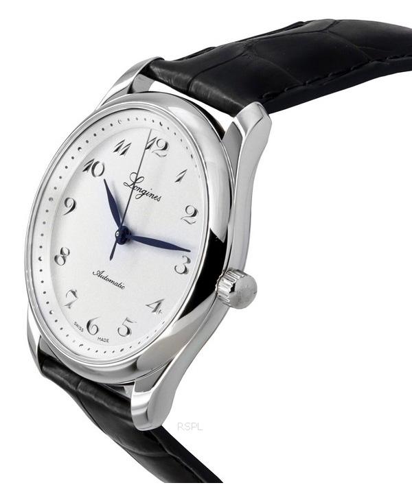 Longines Автоматические мужские часы Master Collection 190th Anniversary с кожаным ремешком и серебряным циферблатом L2.793.4.73.2