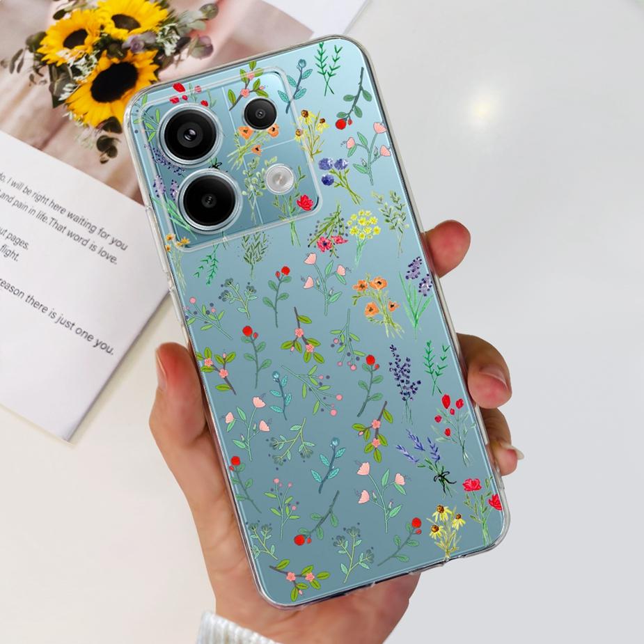 For Xiaomi Poco X6 Pro 5G Case New Fashion Painted Cover Clear Silicone Soft TPU Phone Case For Xiaomi Poco X6 Pro PocoX6 Bumper