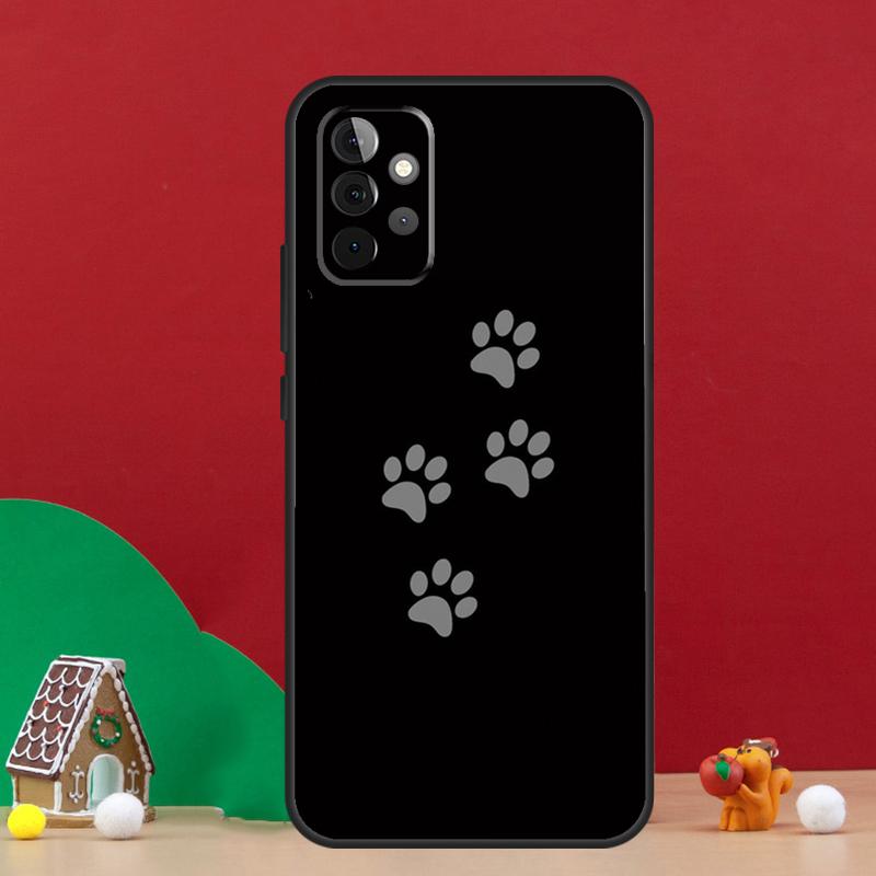 Animal Dog Paw Prints Case For Samsung Galaxy A17 A06 A16 A56 A36 A54 A34 A14 A52 A32 A13 A23 A33 A53 A15 A35 A55