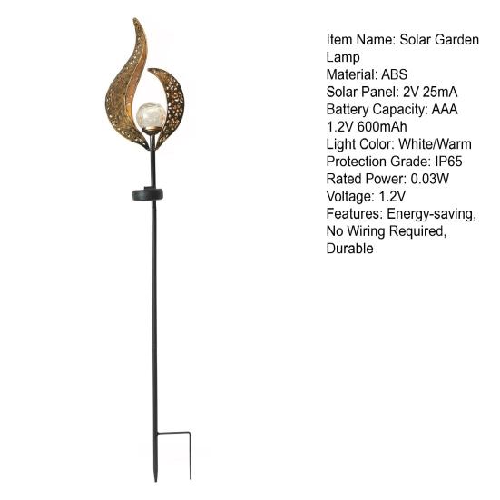 Landscape Solar Lamp Durable Weather Resistant Super Bright LED Solar Lamp Outdoor Lawn Patio Floor Lamp Solar Light Decor Lawn Solar Light