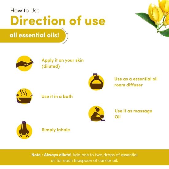 Naturalis Essence of Nature Ylang Ylang Essential Oil for Hair and Skin Care - 15ml
