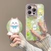 Милые котики Подходит для iPhone16 Чехол для iPhone 15promax Перо Магнитная пряжа Кронштейн 14 Высококлассный 13