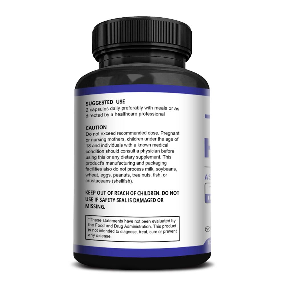 Fearather Thyroid Healthy Dietary Supplement - Vitamin B12, Ashwagandha - 120 Capsules
