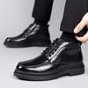 Модные мужские ботинки на шнуровке, модные кроссовки для активного отдыха, высокие теплые туфли для мотоциклистов, мужские повседневные кожаные ботильоны для мужчин