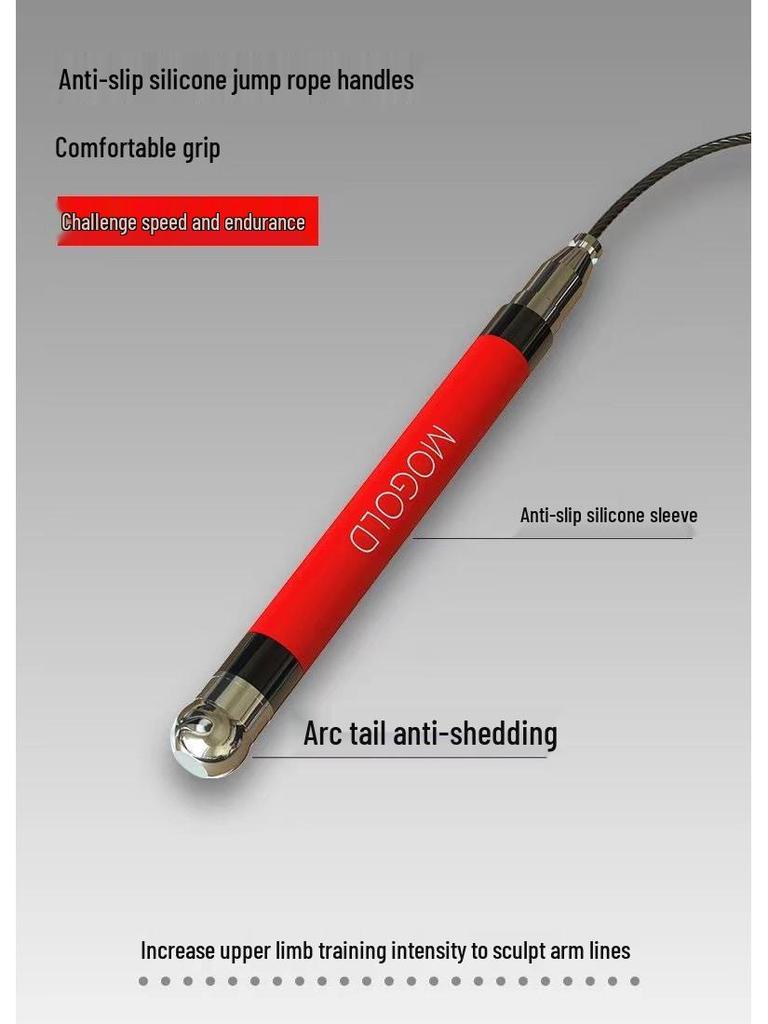 Силиконовая самоблокирующаяся скоростная скакалка для студентов и профессионалов