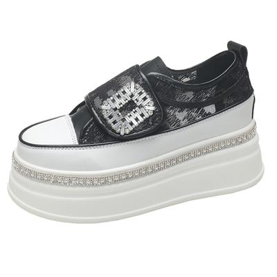 Модные женские сандалии, летние, новые, толстые, пляжные, большого размера, мягкие, нескользящие, желейные, с пряжкой на полой щиколотке, с круглым носком