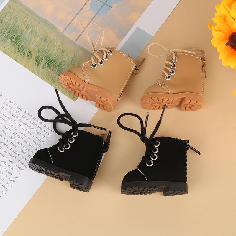 1Pair 1/6 Dolls Shoes Martin Boots Diy Mini Shoes For Doll Accessories Toys