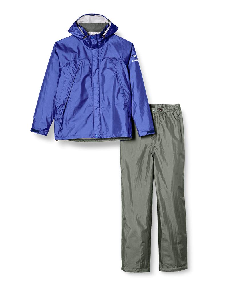 Mizuno Дождевой костюм Berg Tech EX Storm Saver V Мазарин Размер S к японскому размеру (A2JG4C01), Мужской, Синий, (эквивалент S)