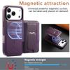 Чехол CASENEO для iPhone 17 Pro со складной подставкой, ТПУ, ПУ-кожа, PC-карман, Магнитная крышка для телефона, Совместим с MagSafe