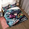 Убийца демонов, подарок из аниме-мультфильма King Twin Double Детский комплект постельного белья из микрофибры или полиэстера Пододеяльник Покрывало с
