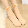 Женские непрозрачные флисовые носки-гольфы Зимние толстые бархатные теплые носки Мягкие плюшевые носки для лыжных ботинок Домашние тапочки для снега и холодной погоды