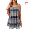 Women Summer Loose Tank Tops Blouse Sleeveless Vest Printed Beach Casual Boho Bohemia