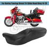 Integrated Luxury Leather Motorcycle Seat Cushion for Harley Glide (1996-2020)