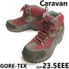 Треккинговые ботинки Caravan GORE-TEX 23.5EEE серый красный походные уличные(ИСПОЛЬЗОВАЛ)