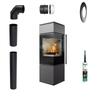 Freestanding Fireplace Stove Koza KRATKI REN S/L 7kW Diameter 150 Assembly Kit