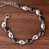 Винтажные браслеты-цепочки ручной работы для женщин, новые модные классические черные глазурованные геометрические украшения для свадебной вечеринки, подарки
