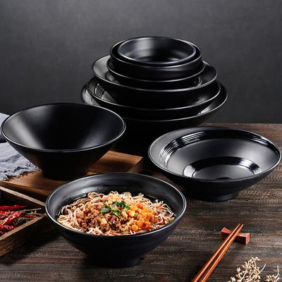 Матовая меламиновая миска для рамена, имитация фарфора, большая миска для лапши, термостойкая, миска для салата, супа, посуда для фаст-фуда