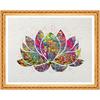 Diamond Embroidery Full Kit DIY Diamond Painting Lotus 3D Round Crystal Diamond Icon Paste Crafts