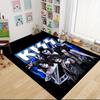 1Pc Kiss Band Blue Light Carpet Rug Customizable Soft Washable Antislip Home Living Room Sofa Mats Personalized Rug 091720