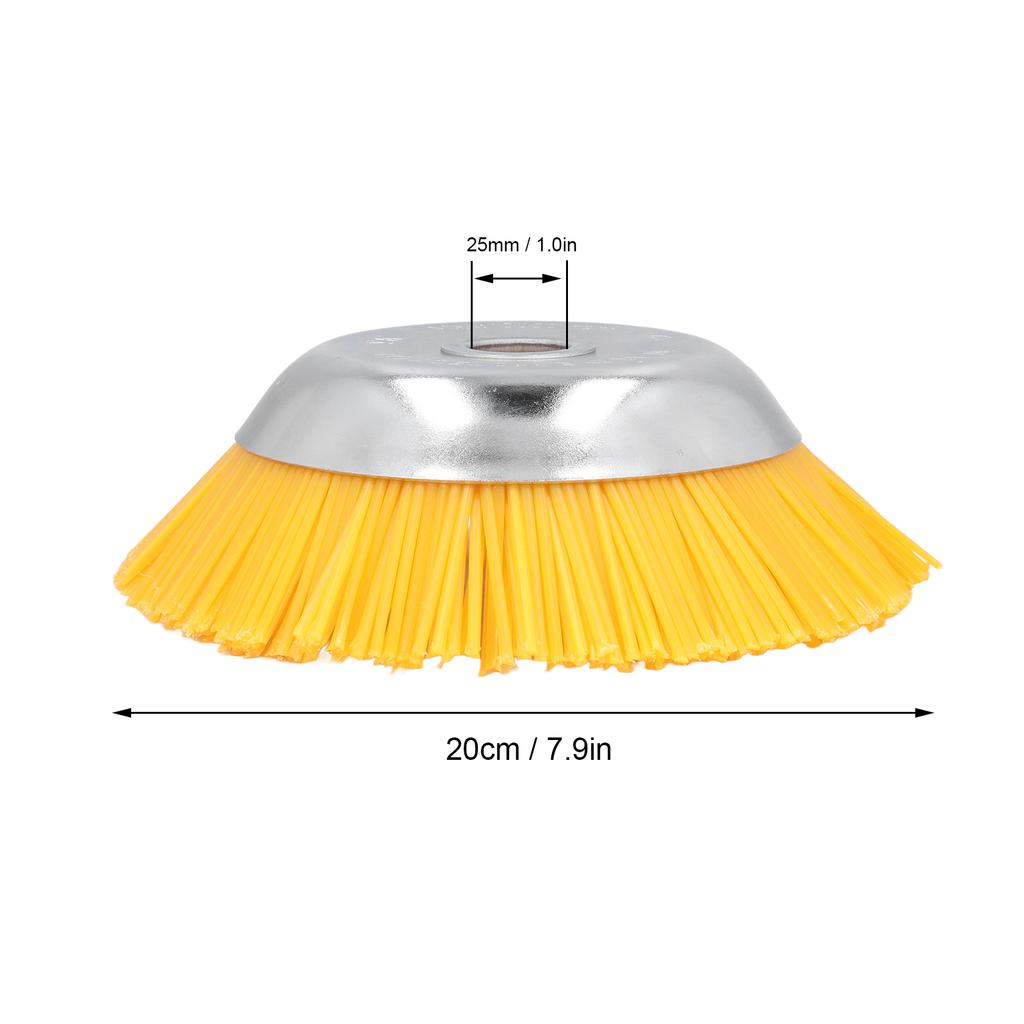 25mm Nylon Wheel Brush Trimmer High Hardness Nylon Manganese Steel Wire Trimmer Head for Courtyard Garden