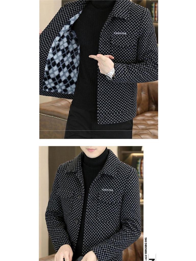 Мужская клетчатая флисовая куртка: Теплая, стильная одежда для зимы и осени