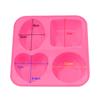 4 Cavity Round Oval Heart Square Shape Handmade Soap Mold Portable Unique Soap Making Tools Silicone Soap Molds Soap Making