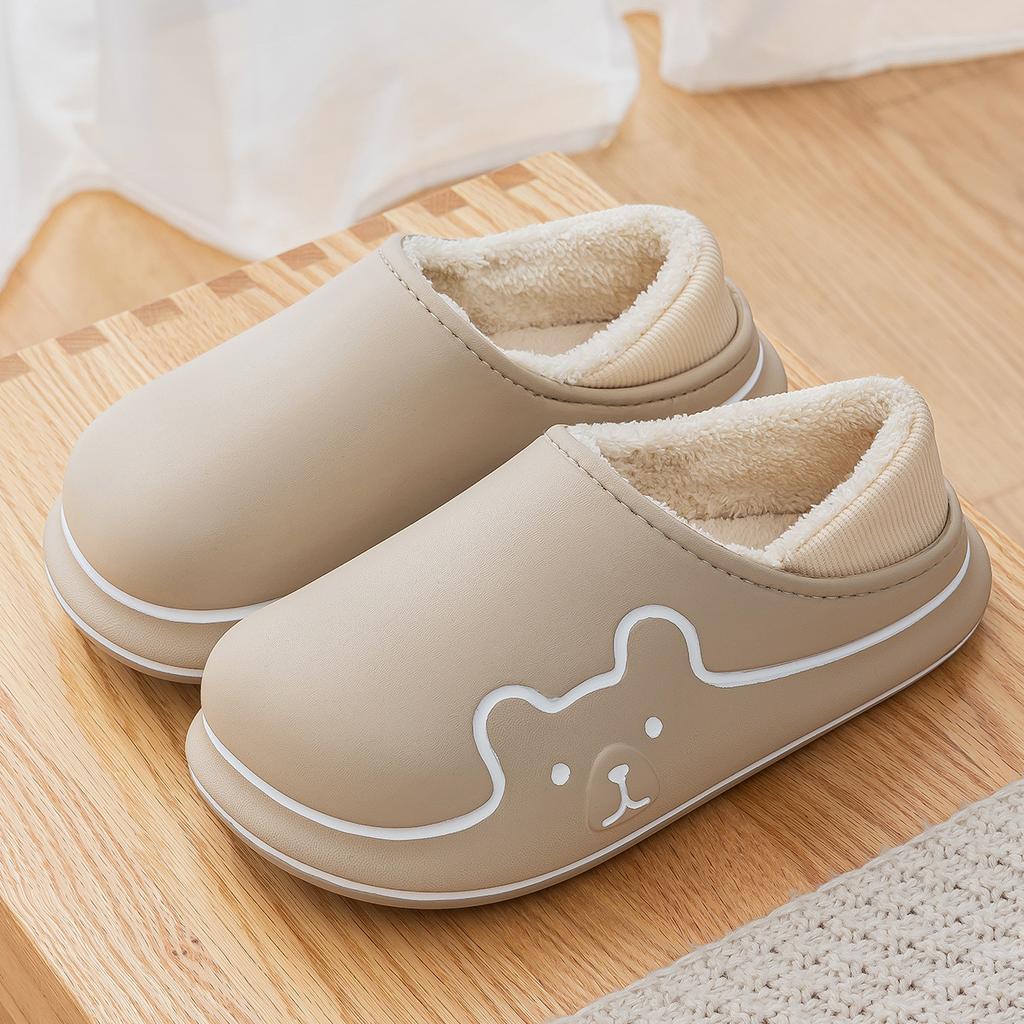 Thick Soled Cotton Slippers Waterproof Cotton Shoes