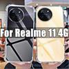 Прозрачный мягкий чехол для телефона Realme 11 4G HD, прозрачный чехол для Realme11 4g 6,4 дюйма, противоударный, защита от отпечатков пальцев