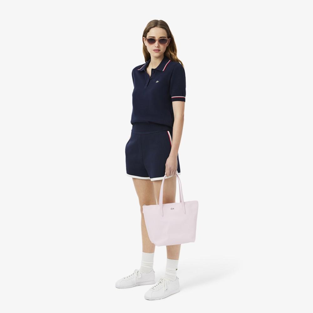 Lacoste Женский свитер-поло с цветными кончиками AF9283-55GGWI