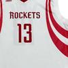 Adidas X Коллаборация НБА Хьюстон Рокетс Харден Модный Удобный Мягкий Приятный к коже Баскетбольный Джерси Унисекс джерси Белый 7818A-3RJ-AEB2072