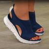 Women Breathable Slip On Sport Sandals Summer Mesh Open Toe Platform Shoes