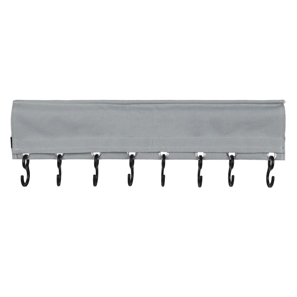 1pc RV Storage Rack Hook Rail With Keder Piping Camping Coat Hook Rack For Caravan Motorhome Piping Rail Strip Tent Roof Poles