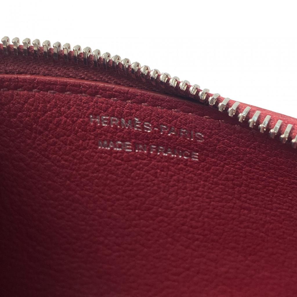 Подержанный кошелек HERMES Красная серия Evercolor Женский