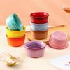 Multicolor Ceramic Baking Bowls Oven Safe Stackable Bread Baking Pan Heat-resistant Gradient Color Tool Pudding Mould Home