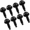 8 шт. Torx винты-болты для жесткой крыши Jeep Wrangler JK 2007-2018 Extra Long Автомобильные запасные болты Нержавеющая сталь Черный Замена