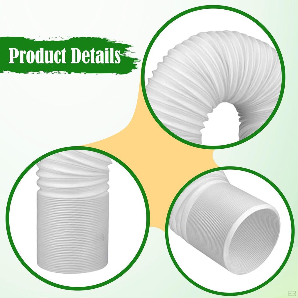 5.9'' Diameter AC Exhaust Duct Hose, Universal Adapter for Air Conditioning