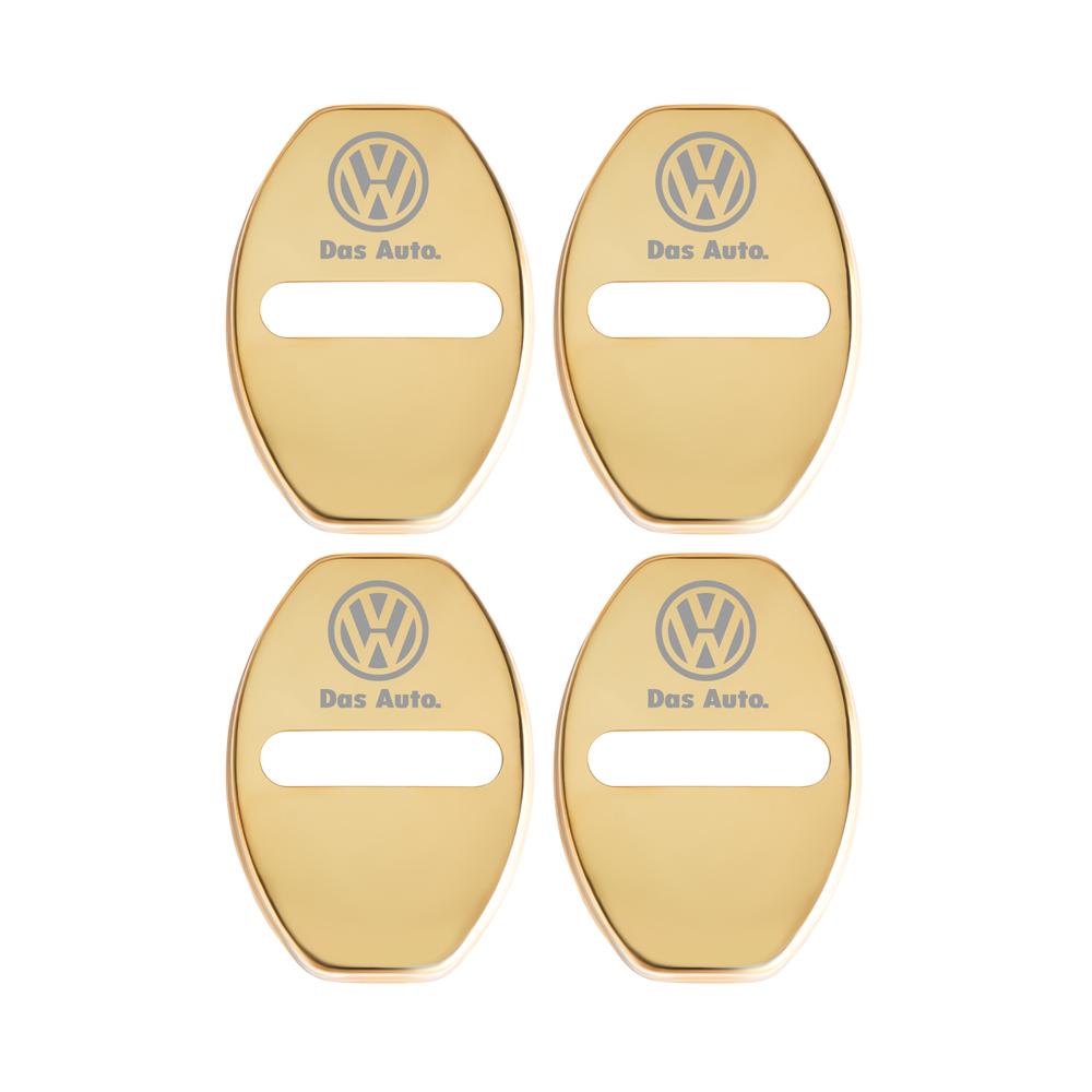 Car Door Lock Protective Cover Stickers For Volkswagen VW Scirocco Beetle Touareg Tiguan CC T-ROC Golf 4 5 6 7 T4 Sharan Passat